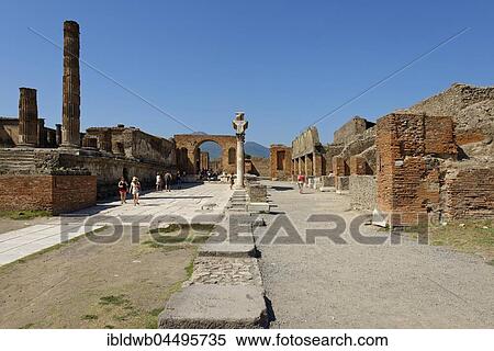 Stock Photography - Forum, ancient city, Pompeii, Campania, Italy, Europe. Fotosearch
