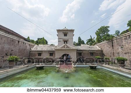 Stock Photo - Fountains and pools, moated castle, Water Castle Taman Sari, Kraton, Daerah Istimewa Yogyakarta, Java Tengah, Indonesia, Asia. Fotosearch
