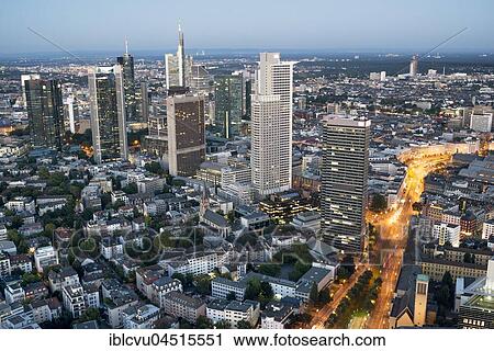 Frankfurt's banking district, skyline at dusk, Frankfurt am Main, Hesse, Germany, Europe View Large Photo Image Stock Image - Frankfurt's banking district, skyline at dusk, Frankfurt am Main, Hesse, Germany, Europe. Fotosearch