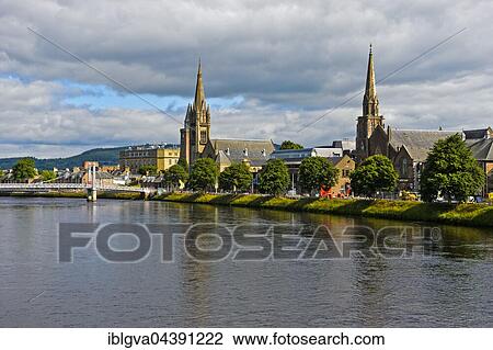 Free North Church and St Columba's Catholic Church, River Ness, Inverness, Scotland, UK View Large Photo Image Stock Image - Free North Church and St Columba's Catholic Church, River Ness, Inverness, Scotland, UK. Fotosearch