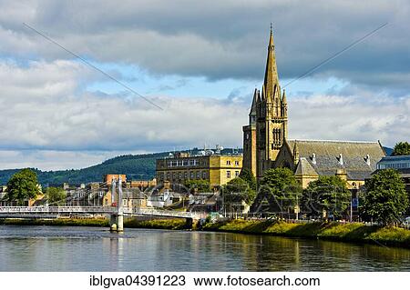 Free North Church, River Ness, Inverness, Scotland, UK View Large Photo Image Stock Image - Free North Church, River Ness, Inverness, Scotland, UK. Fotosearch