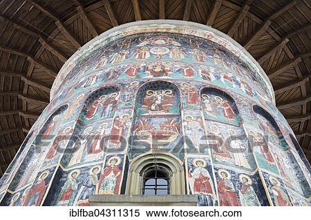 Frescoes on Suceava Monastery, Bukovina, Romania, Europe View Large Photo Image Stock Photography - Frescoes on Suceava Monastery, Bukovina, Romania, Europe. Fotosearch