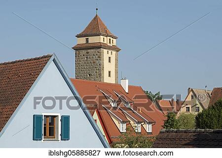 Galgentor Tower, Old Town, Rothenburg ob der Tauber, Middle Franconia, Bavaria, Germany, Europe View Large Photo Image Stock Photo - Galgentor Tower, Old Town, Rothenburg ob der Tauber, Middle Franconia, Bavaria, Germany, Europe. Fotosearch