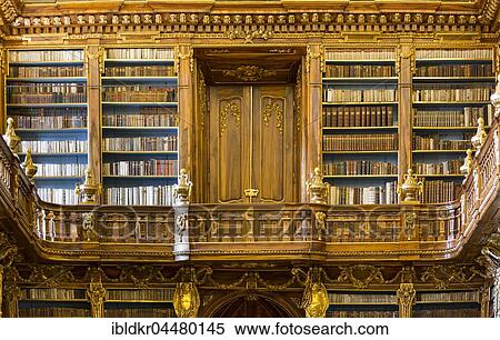 Gallery with bookshelves, Philosophical Hall of the Library, Strahov Monastery, Prague, Czech Republic, Europe View Large Photo Image Stock Photography - Gallery with bookshelves, Philosophical Hall of the Library, Strahov Monastery, Prague, Czech Republic, Europe. Fotosearch