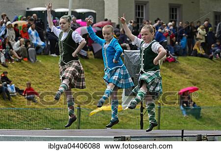 Girls dancing in kilts at a folk dance competition, Ceres Highland Games, Ceres, Scotland, United Kingdom, Europe View Large Photo Image Stock Photo - Girls dancing in kilts at a folk dance competition, Ceres Highland Games, Ceres, Scotland, United Kingdom, Europe. Fotosearch