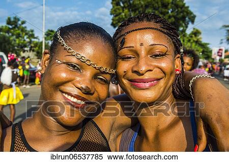 Girls posing at the Carneval in the town of Sao Tome, Sao Tome and Principe, Atlantic ocean, Africa View Large Photo Image Stock Photography - Girls posing at the Carneval in the town of Sao Tome, Sao Tome and Principe, Atlantic ocean, Africa. Fotosearch