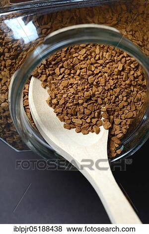 Glass with instant coffee, Coffea arabica View Large Photo Image Stock Photo - Glass with instant coffee, Coffea arabica. Fotosearch