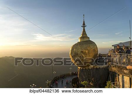 Golden Rock Kyaiktiyo Pagoda, Kyaikto, Myanmar, Asia View Large Photo Image Stock Photograph - Golden Rock Kyaiktiyo Pagoda, Kyaikto, Myanmar, Asia. Fotosearch