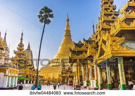 Golden Shwedagon Pagoda, main stupa, stupa, Shwedagon Paya, Shwedagon, Rangoon, Myanmar, Asia View Large Photo Image Stock Image - Golden Shwedagon Pagoda, main stupa, stupa, Shwedagon Paya, Shwedagon, Rangoon, Myanmar, Asia. Fotosearch
