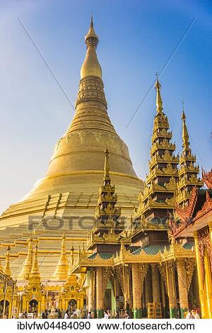 Golden Shwedagon Pagoda, main stupa, stupa, Shwedagon Paya, Shwedagon, Rangoon, Myanmar, Asia View Large Photo Image Stock Image - Golden Shwedagon Pagoda, main stupa, stupa, Shwedagon Paya, Shwedagon, Rangoon, Myanmar, Asia. Fotosearch