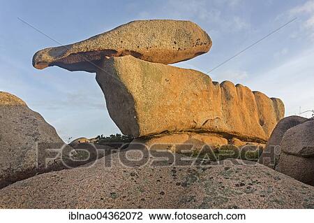 Granite rocks on the Pink Granite Coast, Ploumanac' h, Brittany, France, Europe View Large Photo Image Stock Image - Granite rocks on the Pink Granite Coast, Ploumanac' h, Brittany, France, Europe. Fotosearch