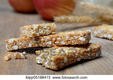 Stock Image - Granola bars, power bars. Fotosearch