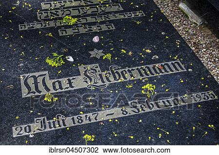 Grave stone of the painter Max Liebermann (1847-1935), Jewish Cemetery Schönhauser Allee, Berlin, Germany, Europe View Large Photo Image Stock Image - Grave stone of the painter Max Liebermann (1847-1935), Jewish Cemetery Schönhauser Allee, Berlin, Germany, Europe. Fotosearch