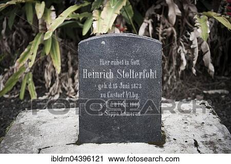 Grave with German inscription at the German cemetery, graves of former German colonial officials, Buea, South-West Region, Cameroon, Africa View Large Photo Image Stock Image - Grave with German inscription at the German cemetery, graves of former German colonial officials, Buea, South-West Region, Cameroon, Africa. Fotosearch