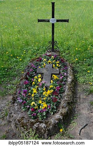 Picture - Gravesite of Christian August Vulpius, Historical Cemetery, Weimar, Thuringia, Germany, Europe. Fotosearch