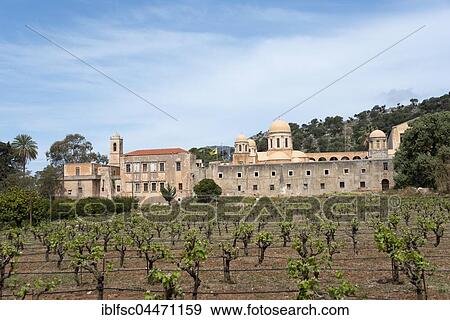 Greek Orthodox monastery of Agia Triada, vines, Akrotiri peninsula, Crete, Greece, Europe View Large Photo Image Stock Photo - Greek Orthodox monastery of Agia Triada, vines, Akrotiri peninsula, Crete, Greece, Europe. Fotosearch