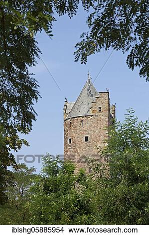 Grey Tower, Fritzlar, Hesse, Germany, Europe View Large Photo Image Picture - Grey Tower, Fritzlar, Hesse, Germany, Europe. Fotosearch
