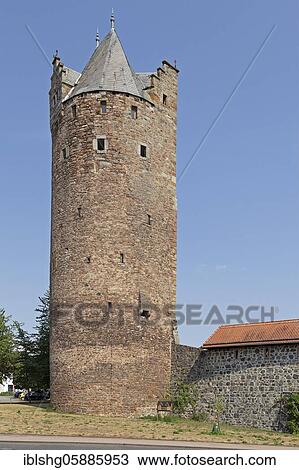 Grey Tower, Fritzlar, Hesse, Germany, Europe View Large Photo Image Stock Image - Grey Tower, Fritzlar, Hesse, Germany, Europe. Fotosearch