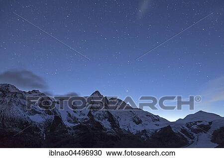 Grossglockner at night, starry sky, view from Franz-Josefs-Höhe, Glockner Group, Carinthia, Austria, Europe View Large Photo Image Stock Image - Grossglockner at night, starry sky, view from Franz-Josefs-Höhe, Glockner Group, Carinthia, Austria, Europe. Fotosearch