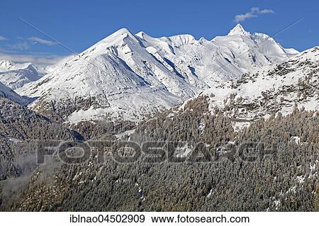Grossglockner massif in winter, High Tauern National Park, Austria, Europe View Large Photo Image Stock Photo - Grossglockner massif in winter, High Tauern National Park, Austria, Europe. Fotosearch