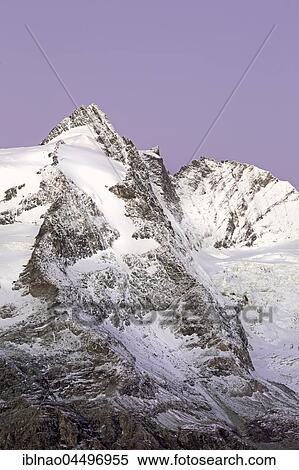 Grossglockner summit in morning light, High Tauern National Park, Carinthia, Austria, Europe View Large Photo Image Stock Photography - Grossglockner summit in morning light, High Tauern National Park, Carinthia, Austria, Europe. Fotosearch