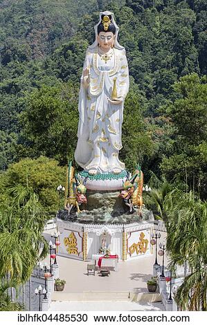 Guan Yin Statue, Wat Bang Riang, Buddhist temple complex, Phang-Nga, Thailand, Asia View Large Photo Image Stock Image - Guan Yin Statue, Wat Bang Riang, Buddhist temple complex, Phang-Nga, Thailand, Asia. Fotosearch
