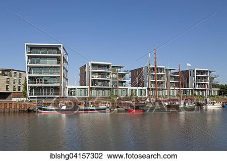 Hafencity, city harbor, Stade, Lower Saxony, Germany, Europe View Large Photo Image Stock Image - Hafencity, city harbor, Stade, Lower Saxony, Germany, Europe. Fotosearch