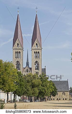 Halberstadt Cathedral, Halberstadt, Saxony-Anhalt, Germany, Europe View Large Photo Image Stock Image - Halberstadt Cathedral, Halberstadt, Saxony-Anhalt, Germany, Europe. Fotosearch