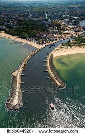 Harbor entrance, pier, Kołobrzeg, Kolberg, Baltic Coast, West Pomerania Province, Poland, Europe View Large Photo Image Stock Image - Harbor entrance, pier, Kołobrzeg, Kolberg, Baltic Coast, West Pomerania Province, Poland, Europe. Fotosearch