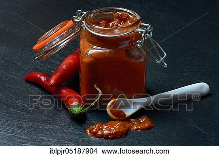 Harissa, spice paste from chili View Large Photo Image Picture - Harissa, spice paste from chili. Fotosearch