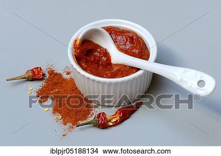 Harissa, spice paste from chili View Large Photo Image Picture - Harissa, spice paste from chili. Fotosearch
