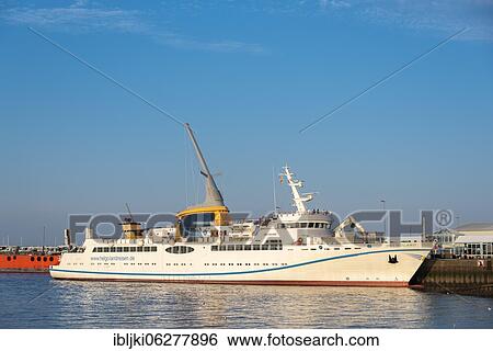 Helgoland ferry at the landing stage, Cuxhaven, Lower Saxony, Germany, Europe View Large Photo Image Stock Photograph - Helgoland ferry at the landing stage, Cuxhaven, Lower Saxony, Germany, Europe. Fotosearch