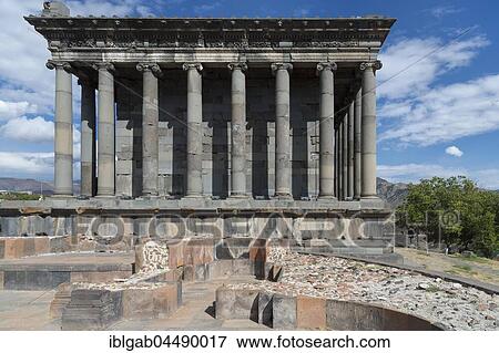 Hellenistic sun temple of Garni, Kotayk Province, Armenia, Asia View Large Photo Image Stock Photo - Hellenistic sun temple of Garni, Kotayk Province, Armenia, Asia. Fotosearch
