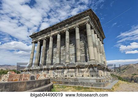 Hellenistic sun temple of Garni, Kotayk Province, Armenia, Asia View Large Photo Image Stock Photo - Hellenistic sun temple of Garni, Kotayk Province, Armenia, Asia. Fotosearch