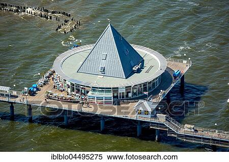 Stock Photography - Heringsdorf Pier, Ponte Rialto, Heringsdorf, Usedom Island, Baltic Sea, Mecklenburg-Western Pomerania, Germany, Europe. Fotosearch