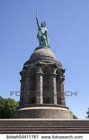 Stock Image - Hermann Monument, Detmold, Weser Uplands, North Rhine-Westphalia, Germany, Europe. Fotosearch