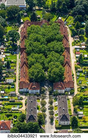 Herne-Börnig housing settlement Teutoburgia, housing for mine workers and workers of the steel plant Stahlwerk Bochumer Verein, Herne, Ruhr district, North Rhine-Westphalia, Germany, Europe View Large Photo Image Stock Image - Herne-Börnig housing settlement Teutoburgia, housing for mine workers and workers of the steel plant Stahlwerk Bochumer Verein, Herne, Ruhr district, North Rhine-Westphalia, Germany, Europe. Fotosearch