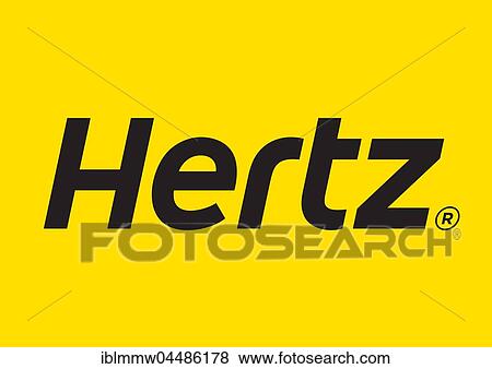 Hertz logo on yellow background View Large Photo Image Stock Photo - Hertz logo on yellow background. Fotosearch