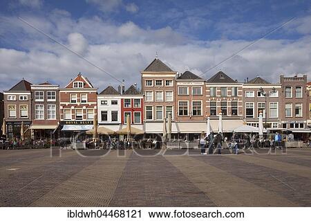Historic buildings at the market square, market, Delft, Holland, The Netherlands, Europe View Large Photo Image Stock Image - Historic buildings at the market square, market, Delft, Holland, The Netherlands, Europe. Fotosearch