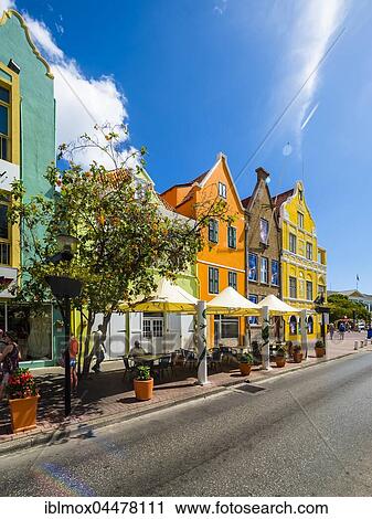 Historic buildings in Dutch-Caribbean colonial style, Penha, waterfront, Willemstad, Lesser Antilles, Curacao, South America View Large Photo Image Stock Image - Historic buildings in Dutch-Caribbean colonial style, Penha, waterfront, Willemstad, Lesser Antilles, Curacao, South America. Fotosearch