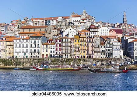 Historic centre Ribeira the Douro, Porto, Portugal, Europe View Large Photo Image Stock Photography - Historic centre Ribeira the Douro, Porto, Portugal, Europe. Fotosearch