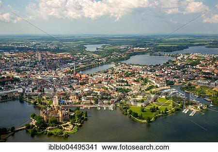 Historic centre with castle Schwerin, Burggarten, Burgsee, Lake Schwerin, Schwerin, Mecklenburg-Western Pomerania, Germany, Europe View Large Photo Image Stock Image - Historic centre with castle Schwerin, Burggarten, Burgsee, Lake Schwerin, Schwerin, Mecklenburg-Western Pomerania, Germany, Europe. Fotosearch