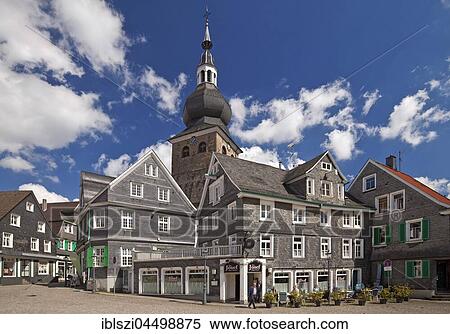 Historic centre with the Protestant City Church, Remscheid-Lennep, Bergisches Land, North Rhine-Westphalia, Germany, Europe View Large Photo Image Stock Photography - Historic centre with the Protestant City Church, Remscheid-Lennep, Bergisches Land, North Rhine-Westphalia, Germany, Europe. Fotosearch