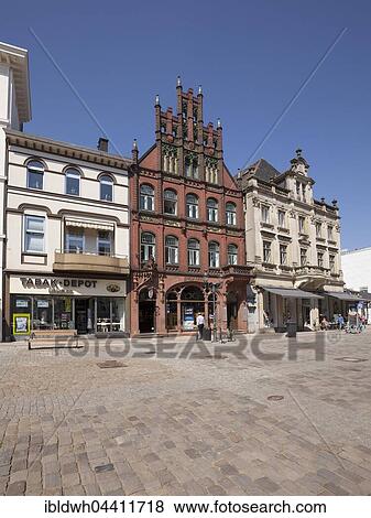 Historic houses on market square, Minden, North Rhine-Westphalia, Germany, Europe View Large Photo Image Stock Photo - Historic houses on market square, Minden, North Rhine-Westphalia, Germany, Europe. Fotosearch