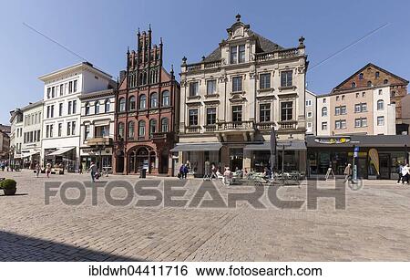 Historic houses on market square, Minden, North Rhine-Westphalia, Germany, Europe View Large Photo Image Stock Photograph - Historic houses on market square, Minden, North Rhine-Westphalia, Germany, Europe. Fotosearch