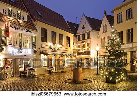 Historic Old Town, Schnoor or Schnoorviertel, Christmas illuminated in the evening, Bremen, Germany, Europe View Large Photo Image Stock Image - Historic Old Town, Schnoor or Schnoorviertel, Christmas illuminated in the evening, Bremen, Germany, Europe. Fotosearch
