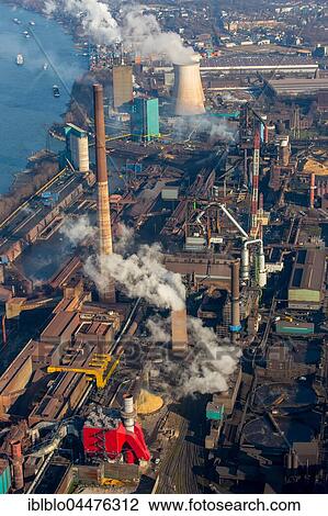 HKM Duisburg, steel mill, Hüttenwerke Krupp Mannesmann GmbH, Duisburg, Ruhr district, North Rhine-Westphalia, Germany, Europe View Large Photo Image Stock Image - HKM Duisburg, steel mill, Hüttenwerke Krupp Mannesmann GmbH, Duisburg, Ruhr district, North Rhine-Westphalia, Germany, Europe. Fotosearch