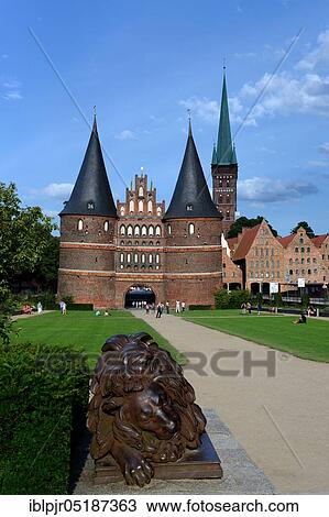 Holstentor Gate, Luebeck, Schleswig-Holstein, Germany, Europe View Large Photo Image Stock Image - Holstentor Gate, Luebeck, Schleswig-Holstein, Germany, Europe. Fotosearch