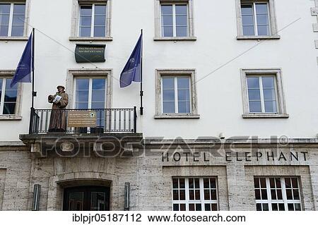 Hotel Elephant with figure Dr. Martin Luther, five-star hotel, Weimar, Thuringia, Germany, Europe View Large Photo Image Stock Image - Hotel Elephant with figure Dr. Martin Luther, five-star hotel, Weimar, Thuringia, Germany, Europe. Fotosearch