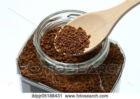Stock Image - Instant coffee, Coffea arabica. Fotosearch